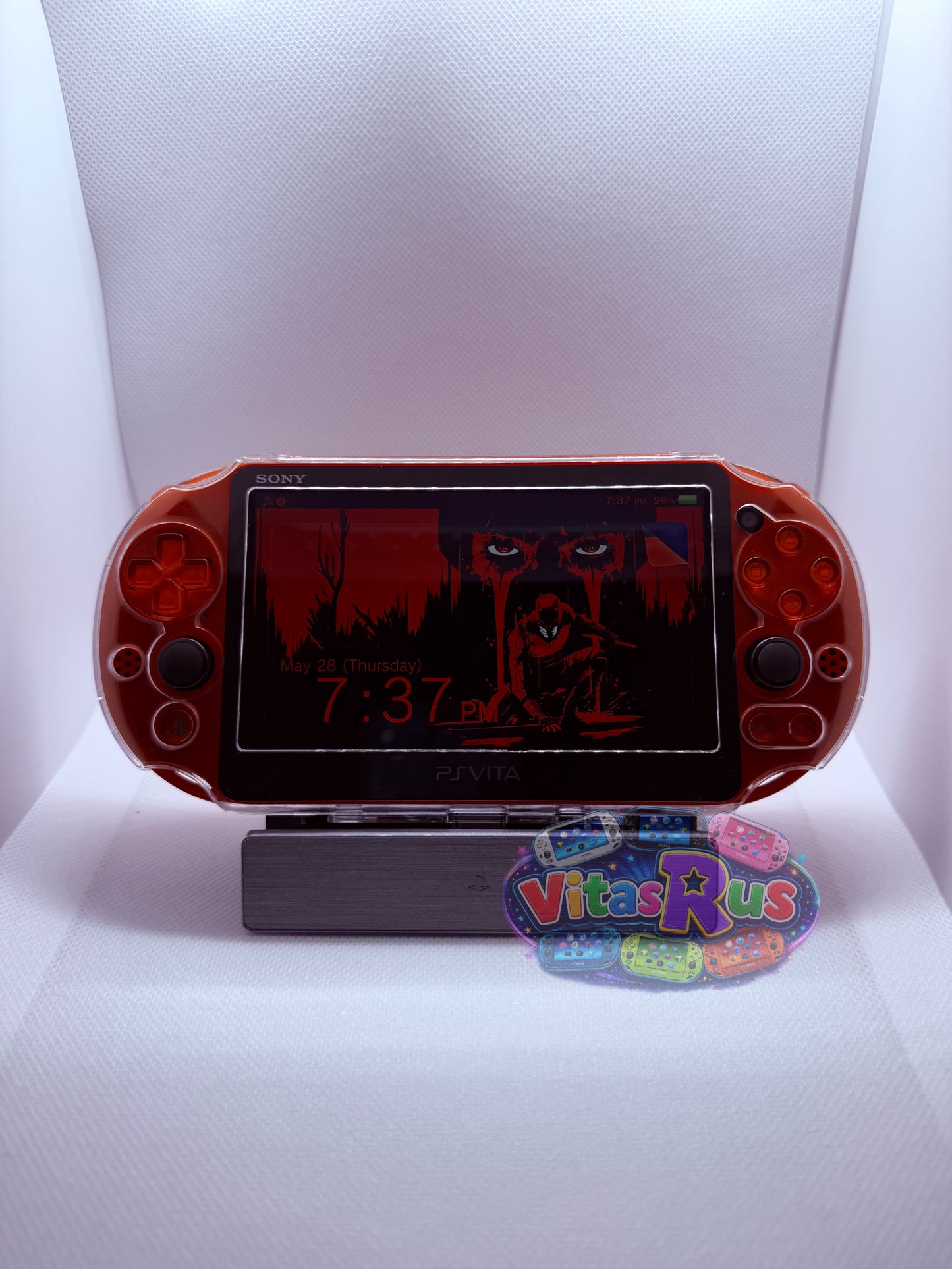 Metallic Red Modded Ps Vita