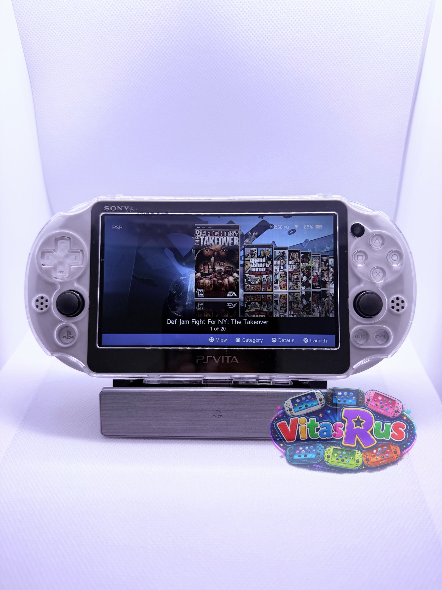 Glacier White Modded Ps vita
